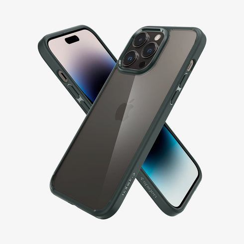 ACS04816 - iPhone 14 Pro Max Case Ultra Hybrid in crystal clear showing the back